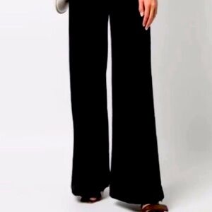 L’Agence Sandy Wide Leg High Rise Jeans Washed Black Denim Pants 27